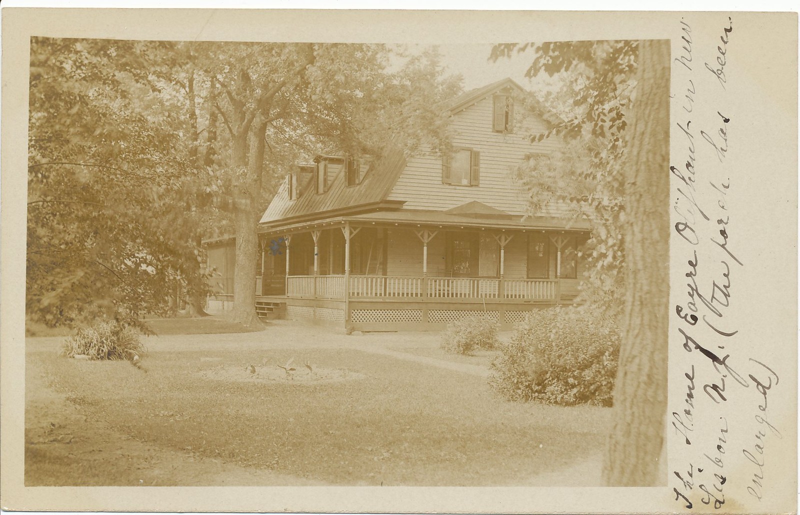 New Lisbon vicinity Pemberton Township Oliphant Residence c 1910